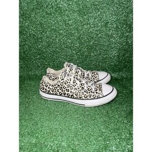 Converse Chuck Taylor All Star Cheetah Print Casual Skate Shoes Womens Size 5